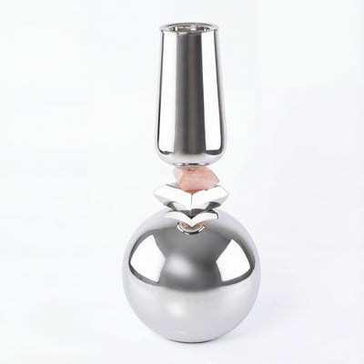 Shing Stainless steel Mabkhar - silver, pink