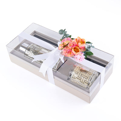 Peace of mind  Gift Set of Candle & Diffuser from la cierva with Floral Ribbon - Small