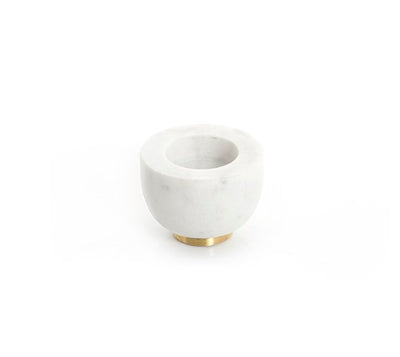 White Marble round Mabkhar