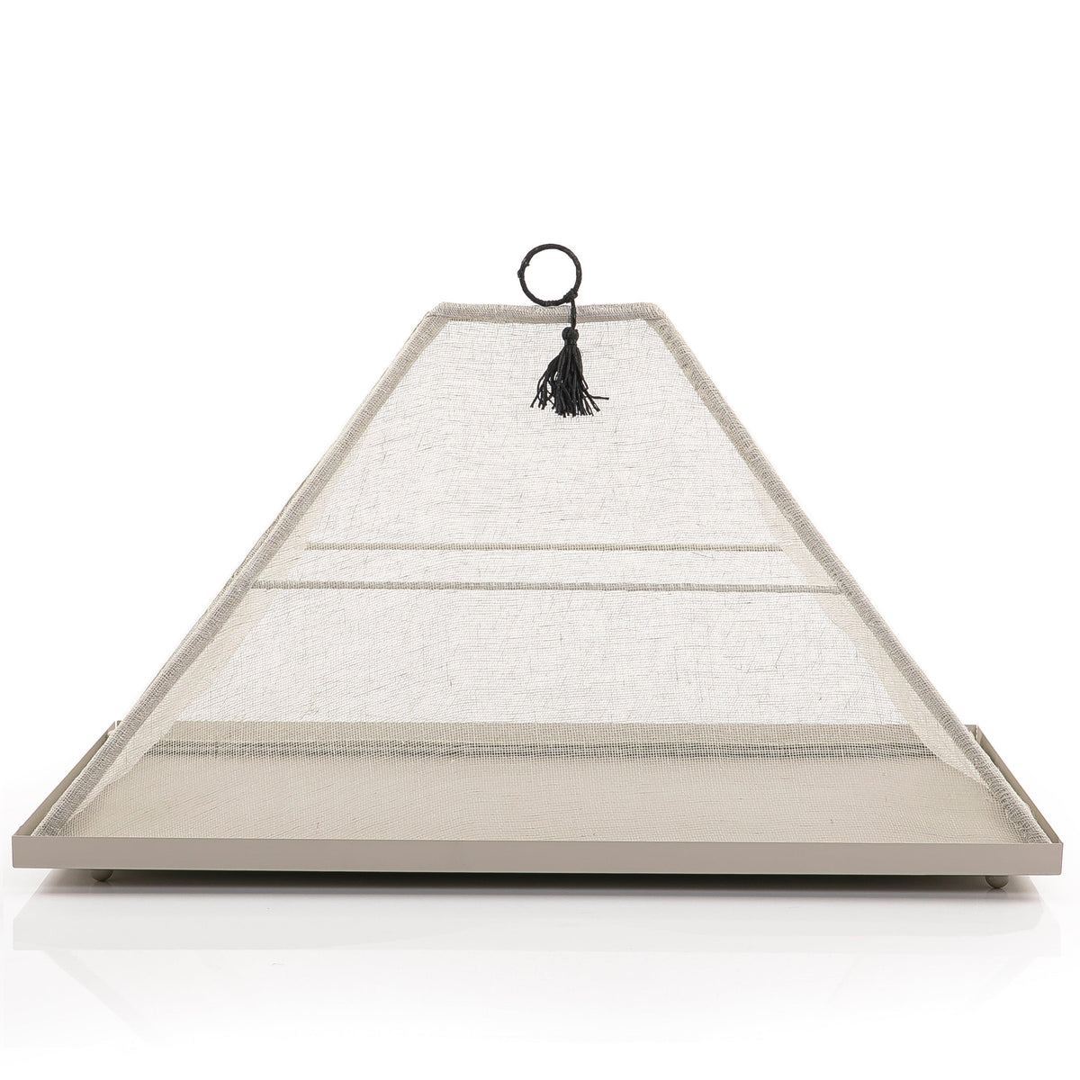 Foldable rattan cover with metal tray - CASCADES