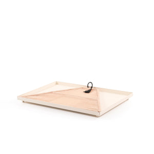 Foldable rattan cover with metal tray - CASCADES