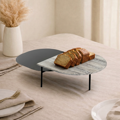 Metal Stand With Marble