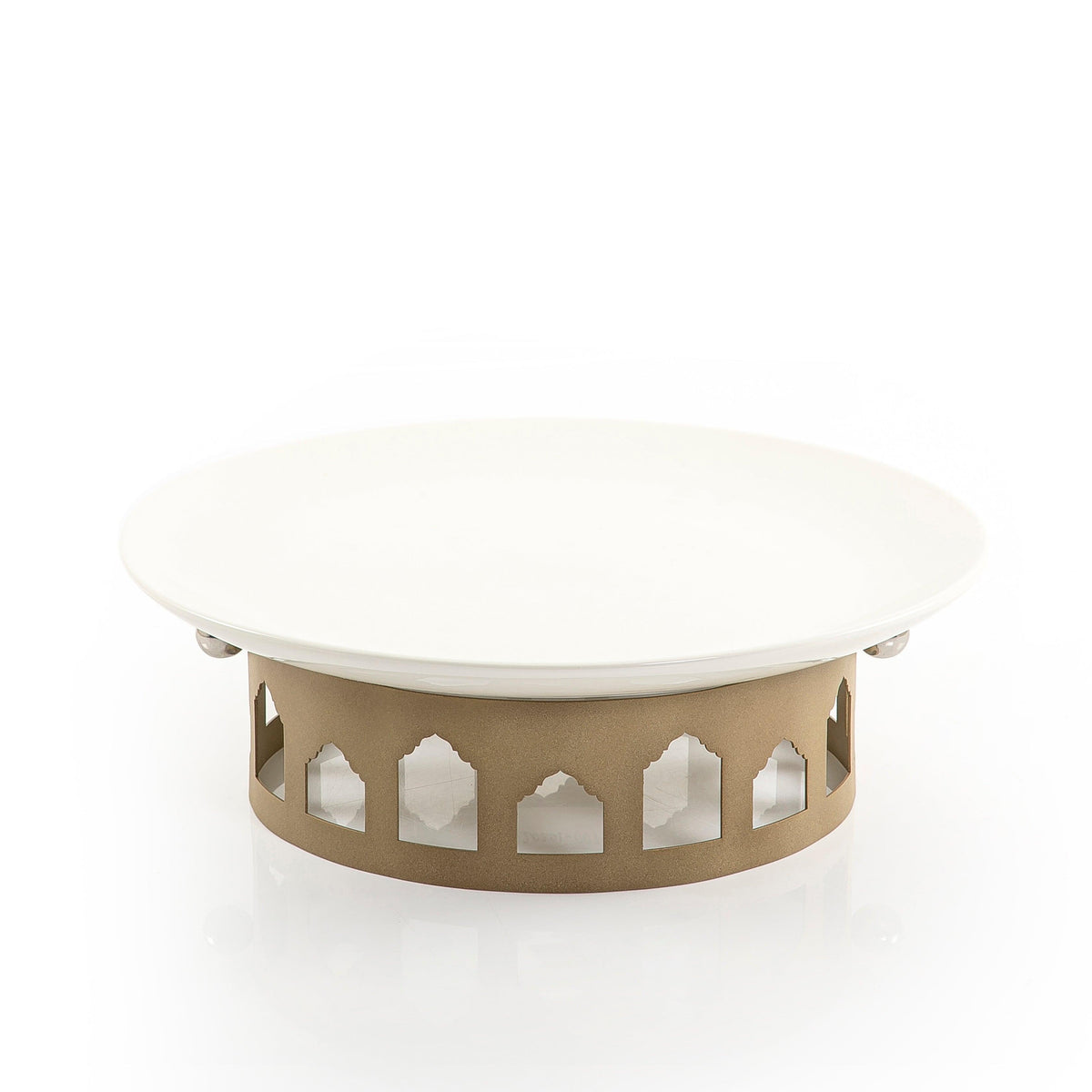 Ceramic plate with metal base - CASCADES