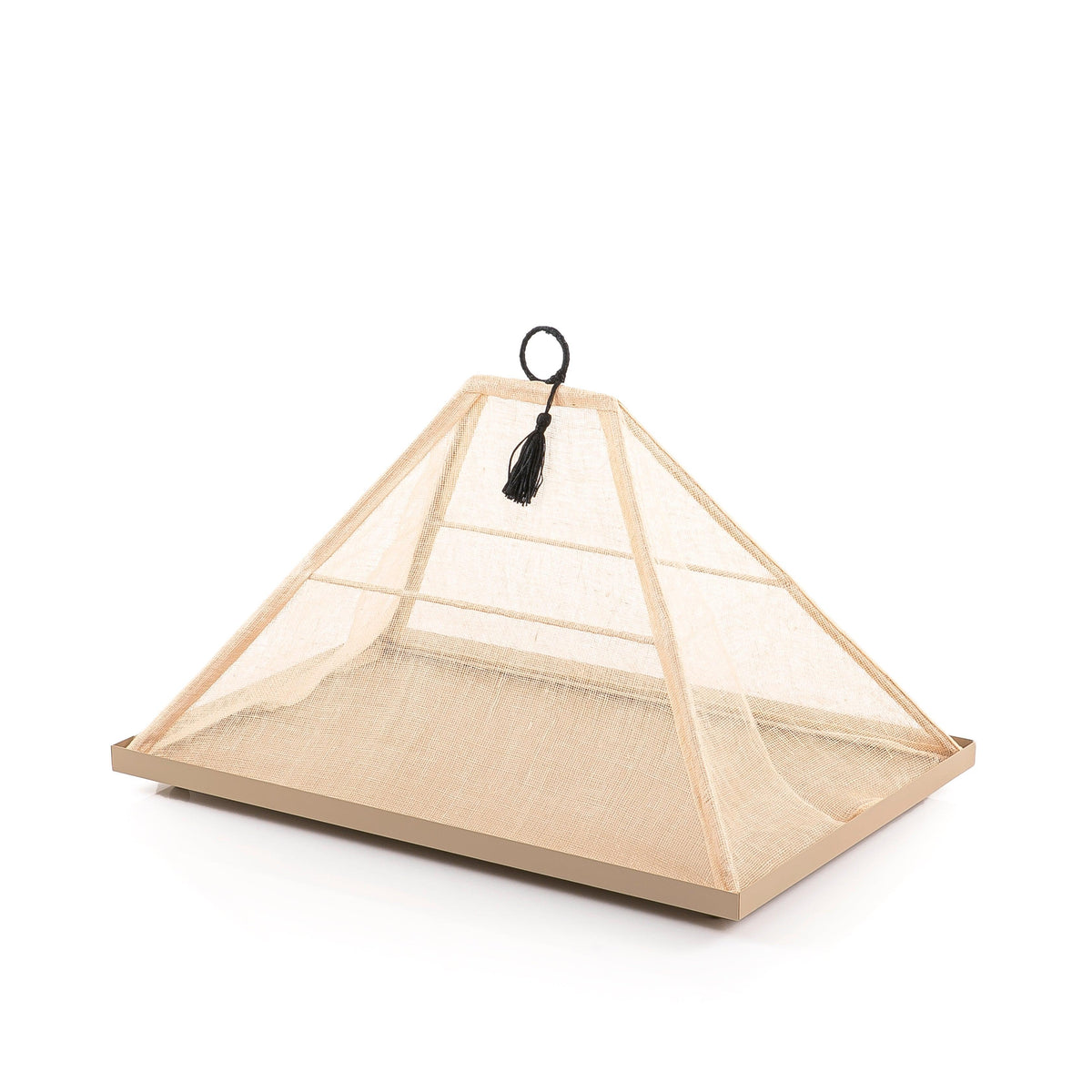 Foldable rattan cover with metal tray - CASCADES