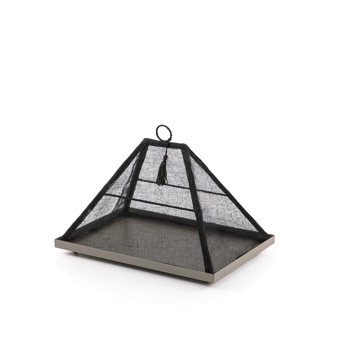 Foldable rattan cover with metal tray - CASCADES