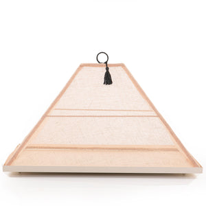 Foldable rattan cover with metal tray - CASCADES