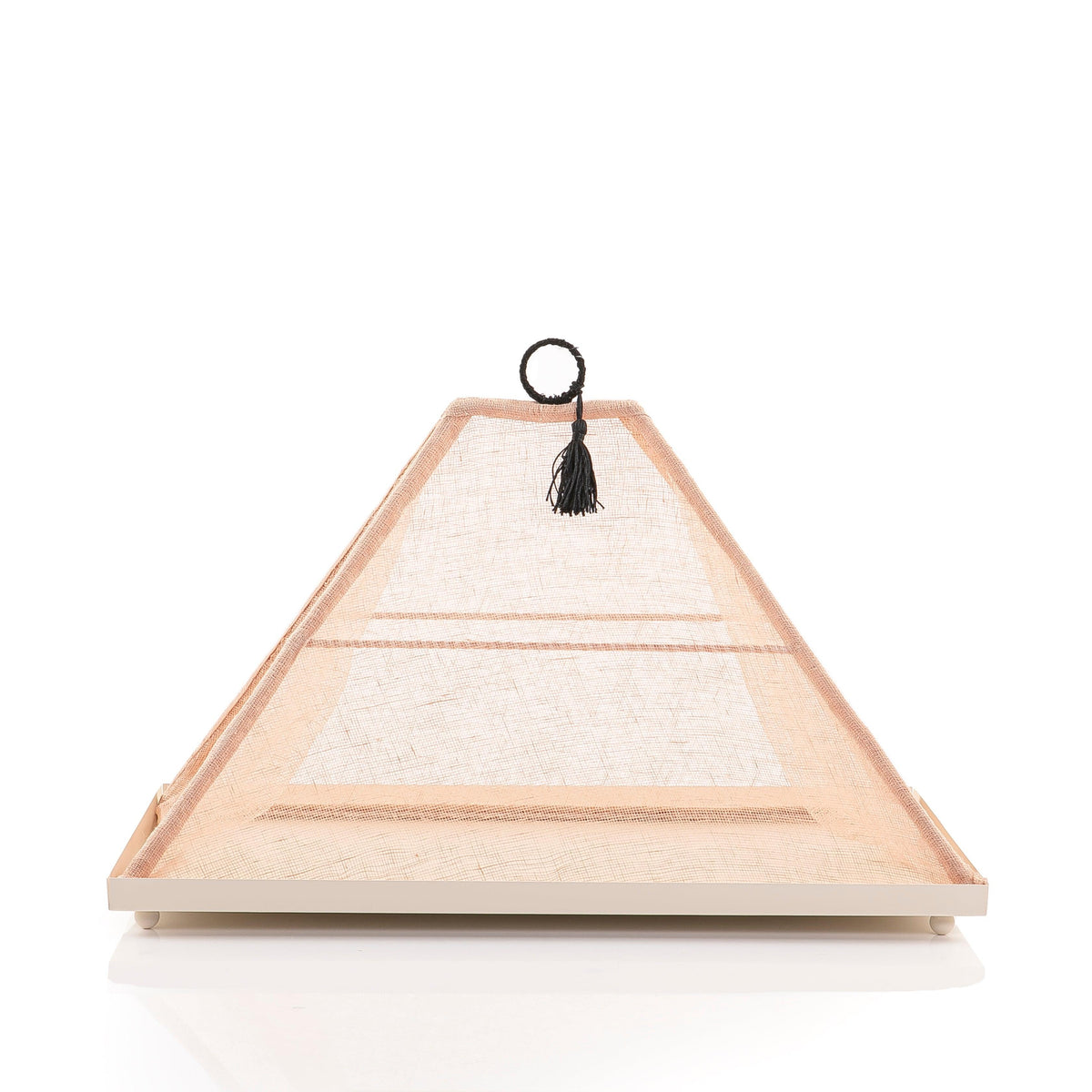 Foldable rattan cover with metal tray - CASCADES