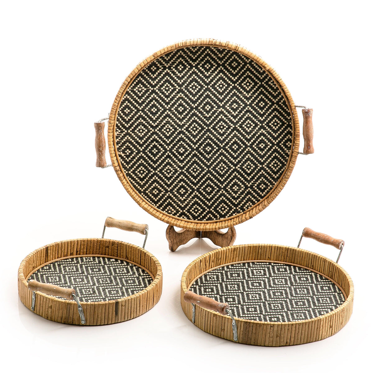 Set of 3 wooden trays - CASCADES
