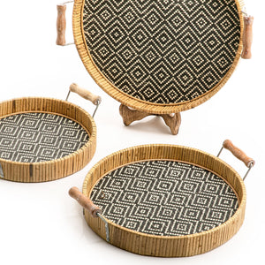 Set of 3 wooden trays - CASCADES