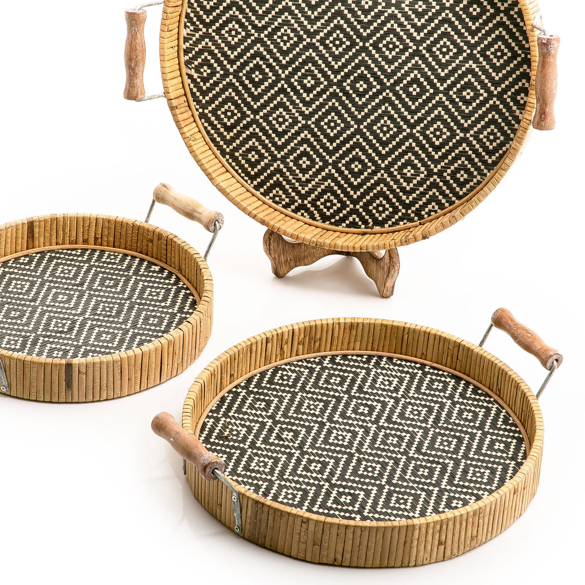 Set of 3 wooden trays - CASCADES