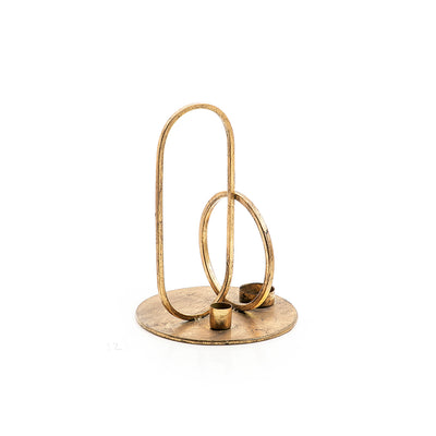 Metal candle holder