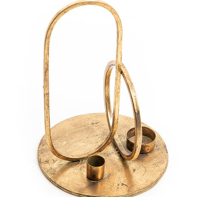 Metal candle holder