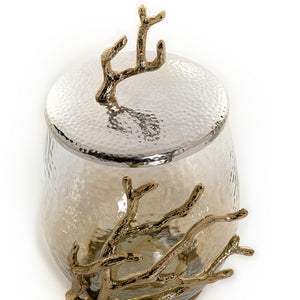 Glass jar with metal cover - CASCADES
