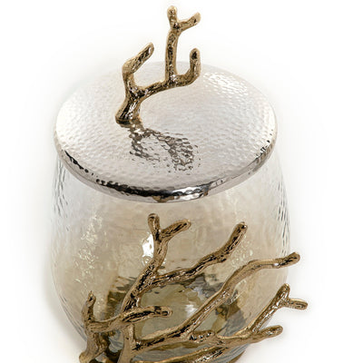 Glass jar with metal cover - CASCADES