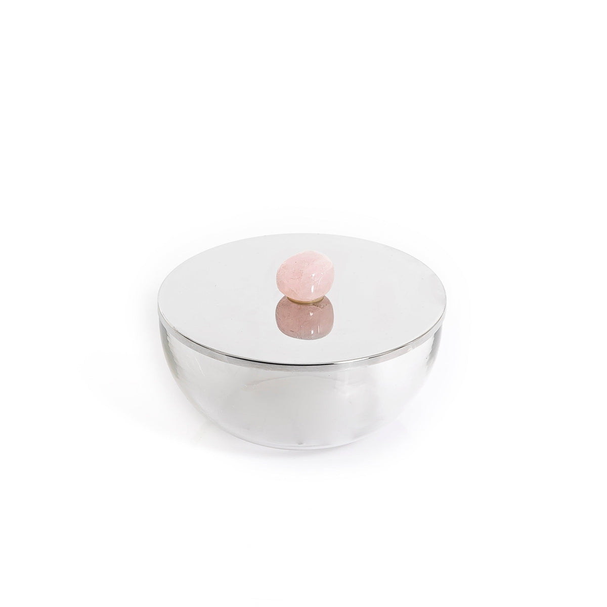 Metal and glass jar with cover - CASCADES