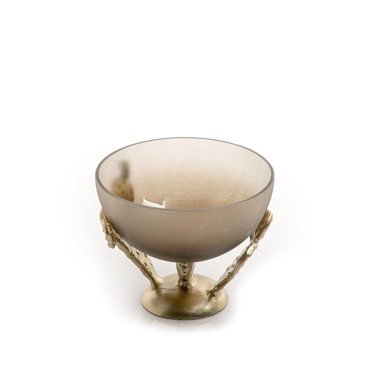 Metal and glass bowl - CASCADES