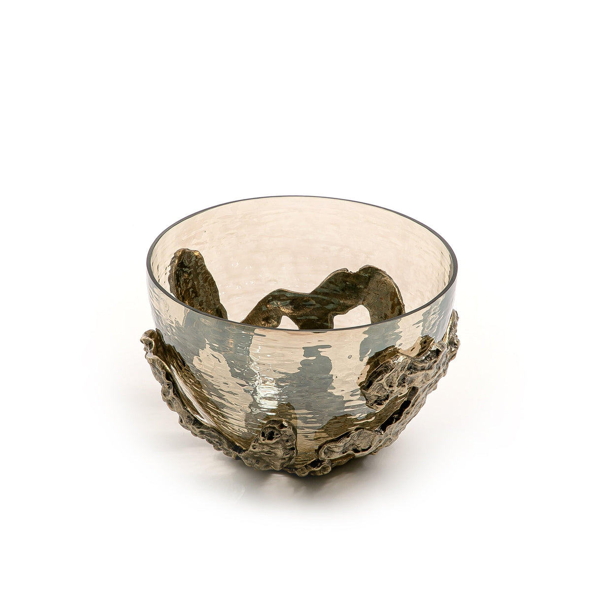 Metal and glass bowl - CASCADES