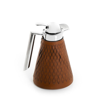 Metal thermos with leather cover - CASCADES