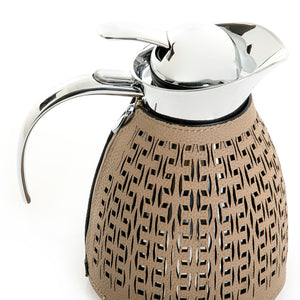 Metal thermos with leather cover - CASCADES
