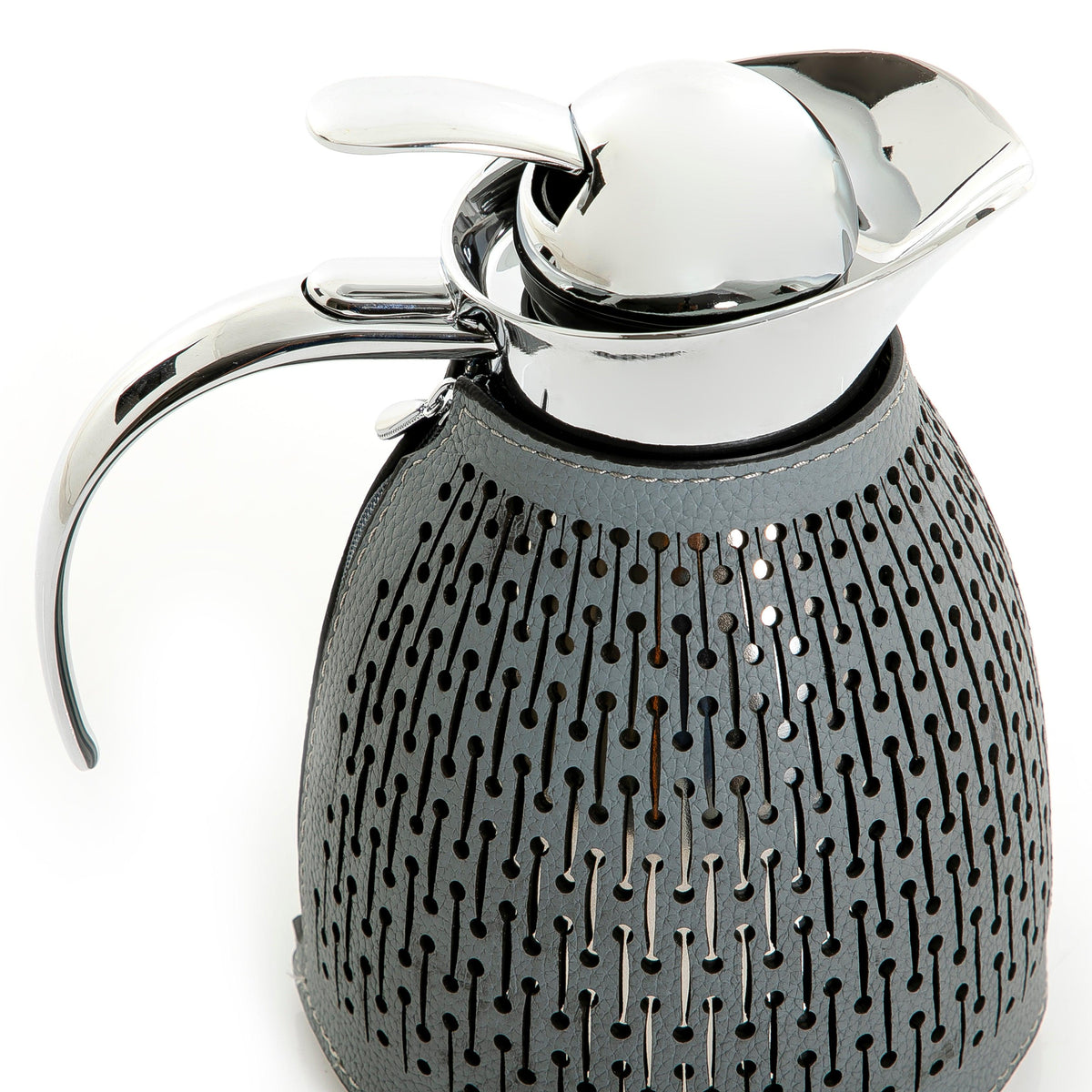 Metal thermos with leather cover - CASCADES