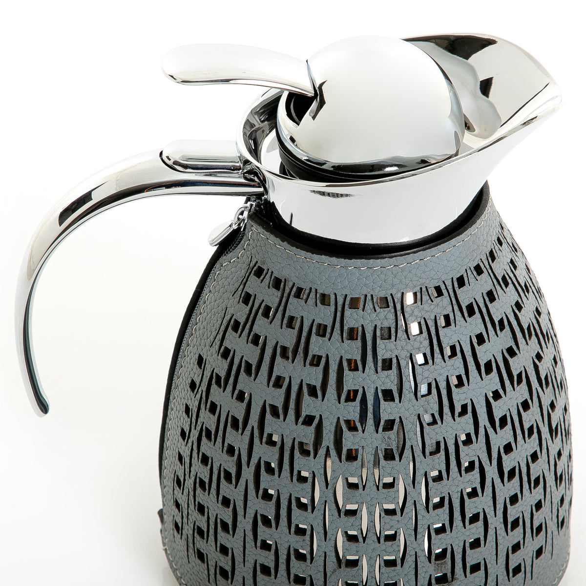 Metal thermos with leather cover - CASCADES