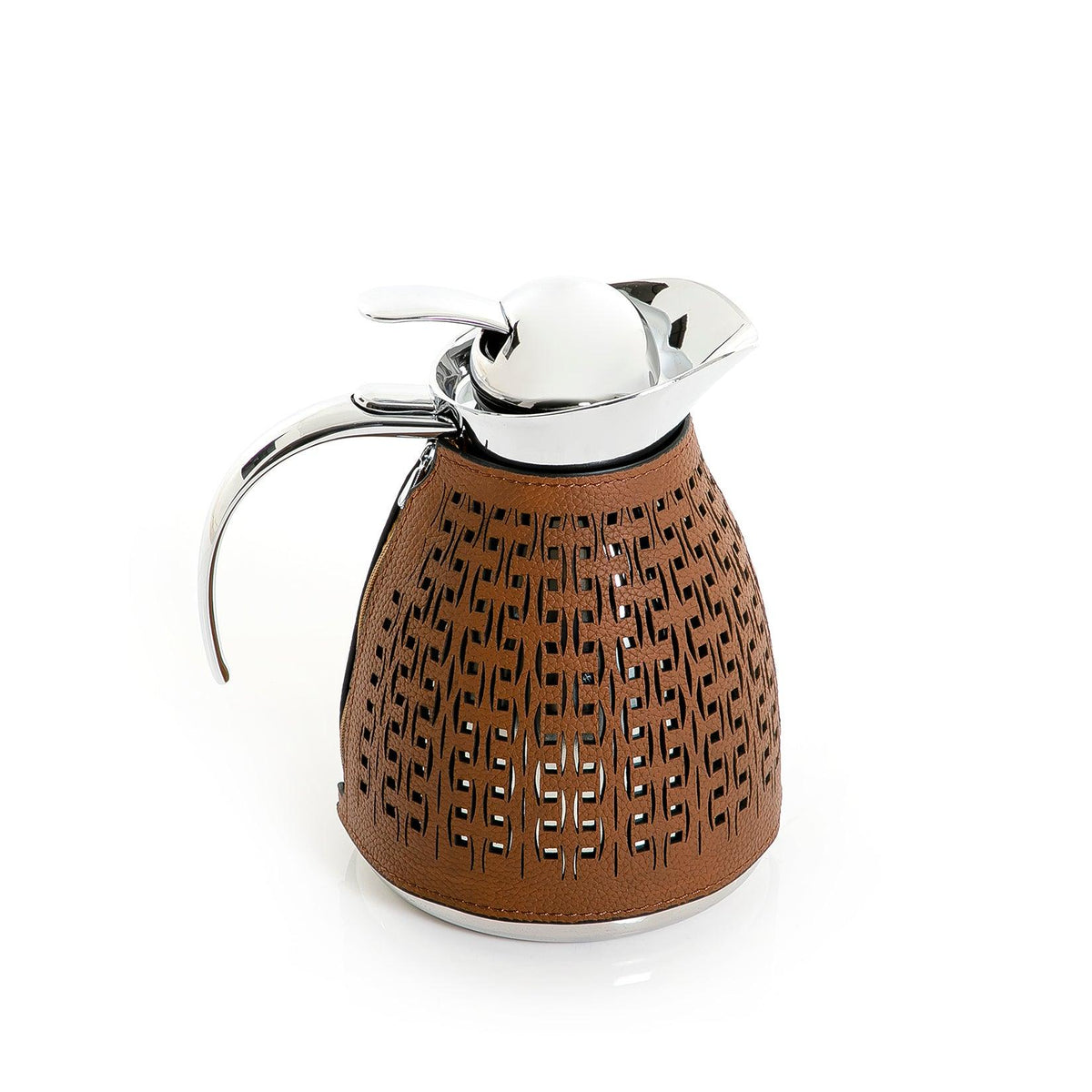 Metal thermos with leather cover - CASCADES