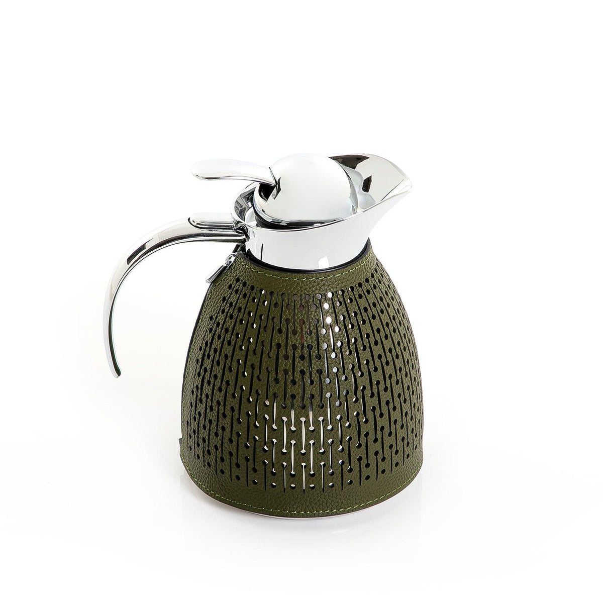 Metal thermos with leather cover - CASCADES