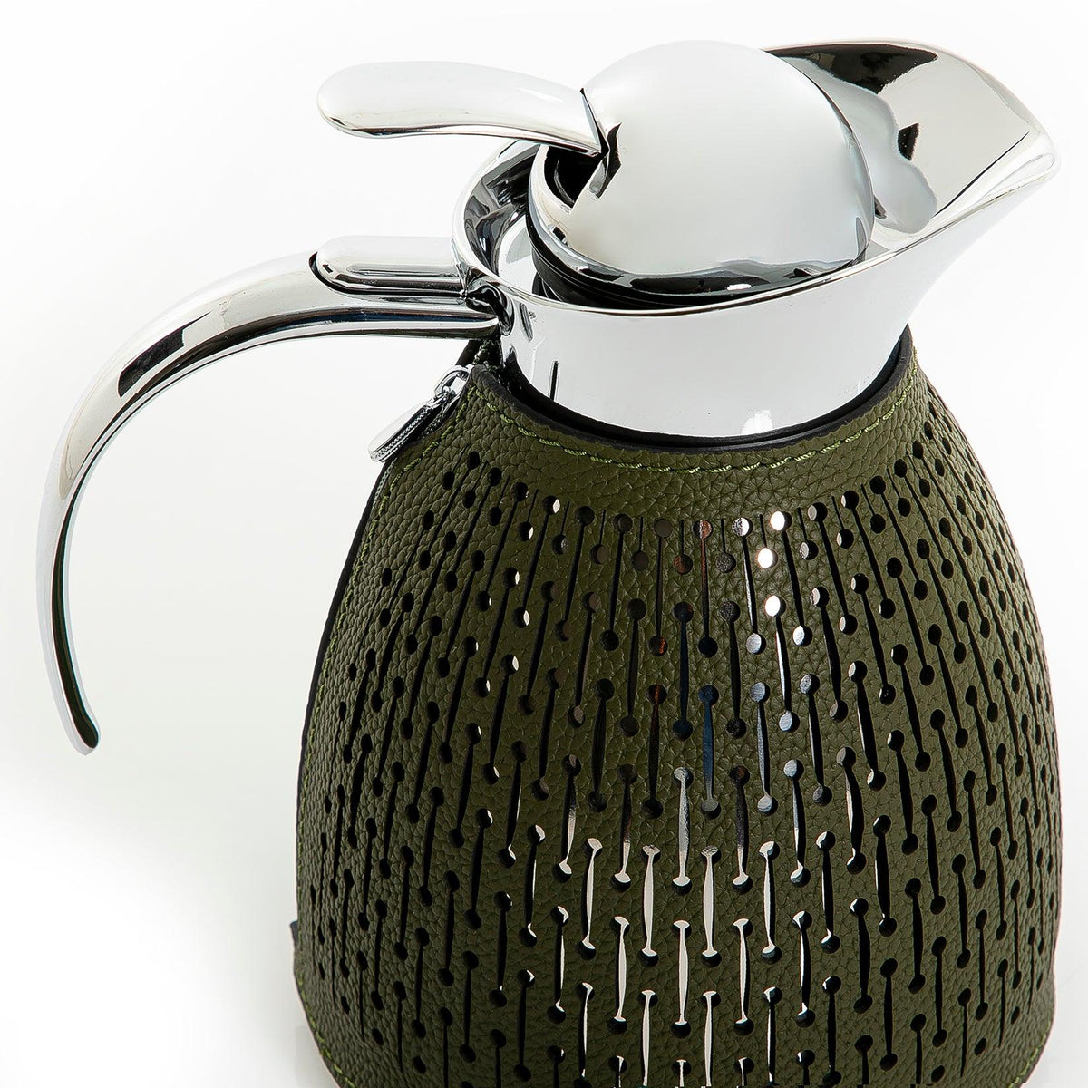 Metal thermos with leather cover - CASCADES