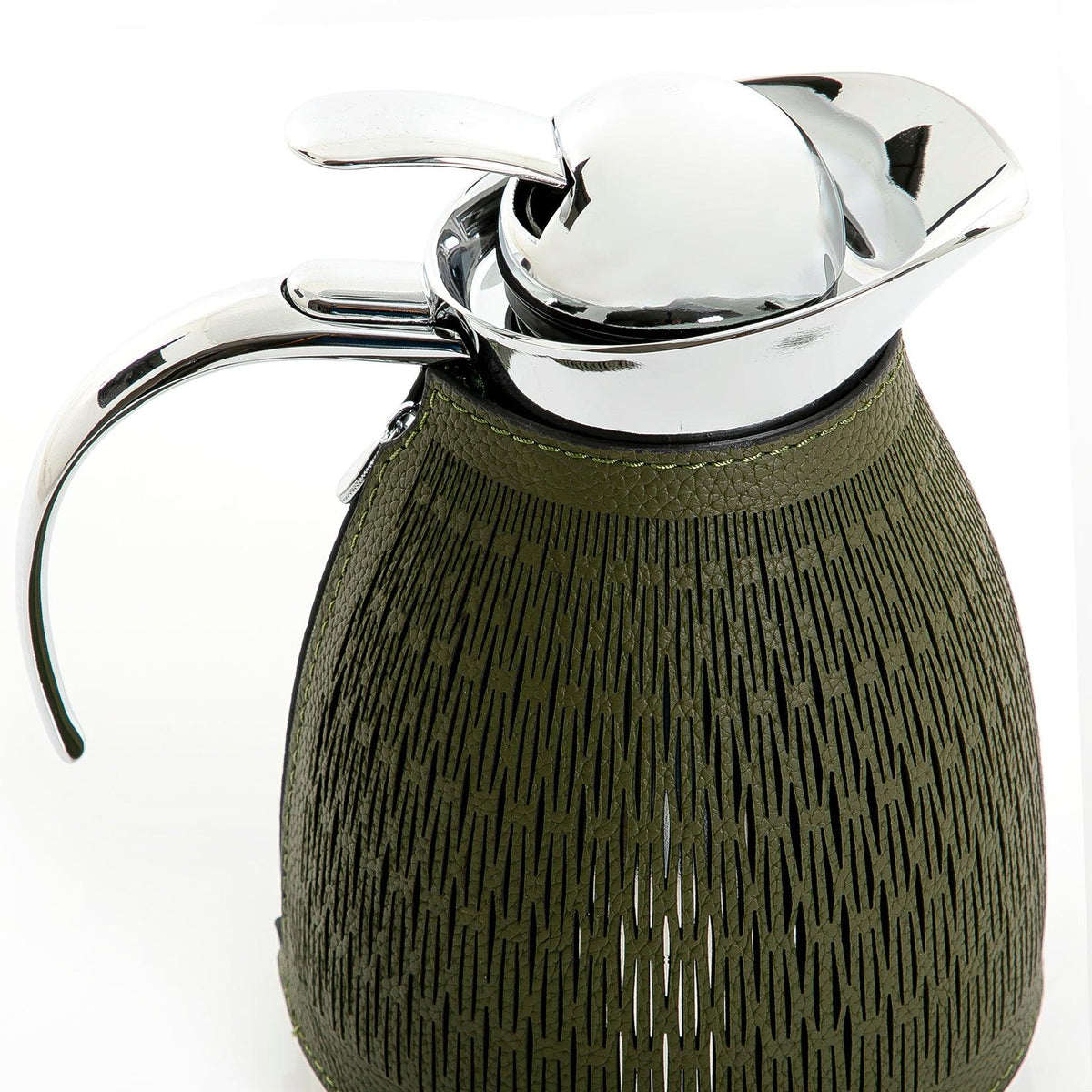 Metal thermos with leather cover - CASCADES