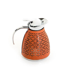Metal thermos with leather cover - CASCADES