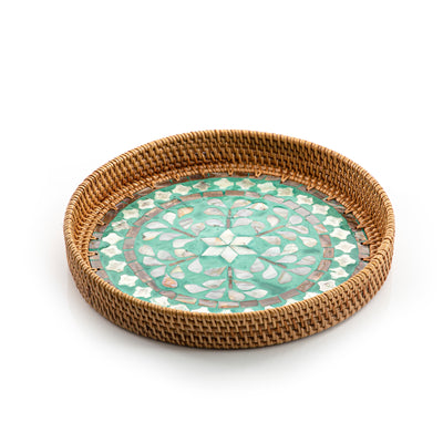 rattan round  tray (5895373062309)