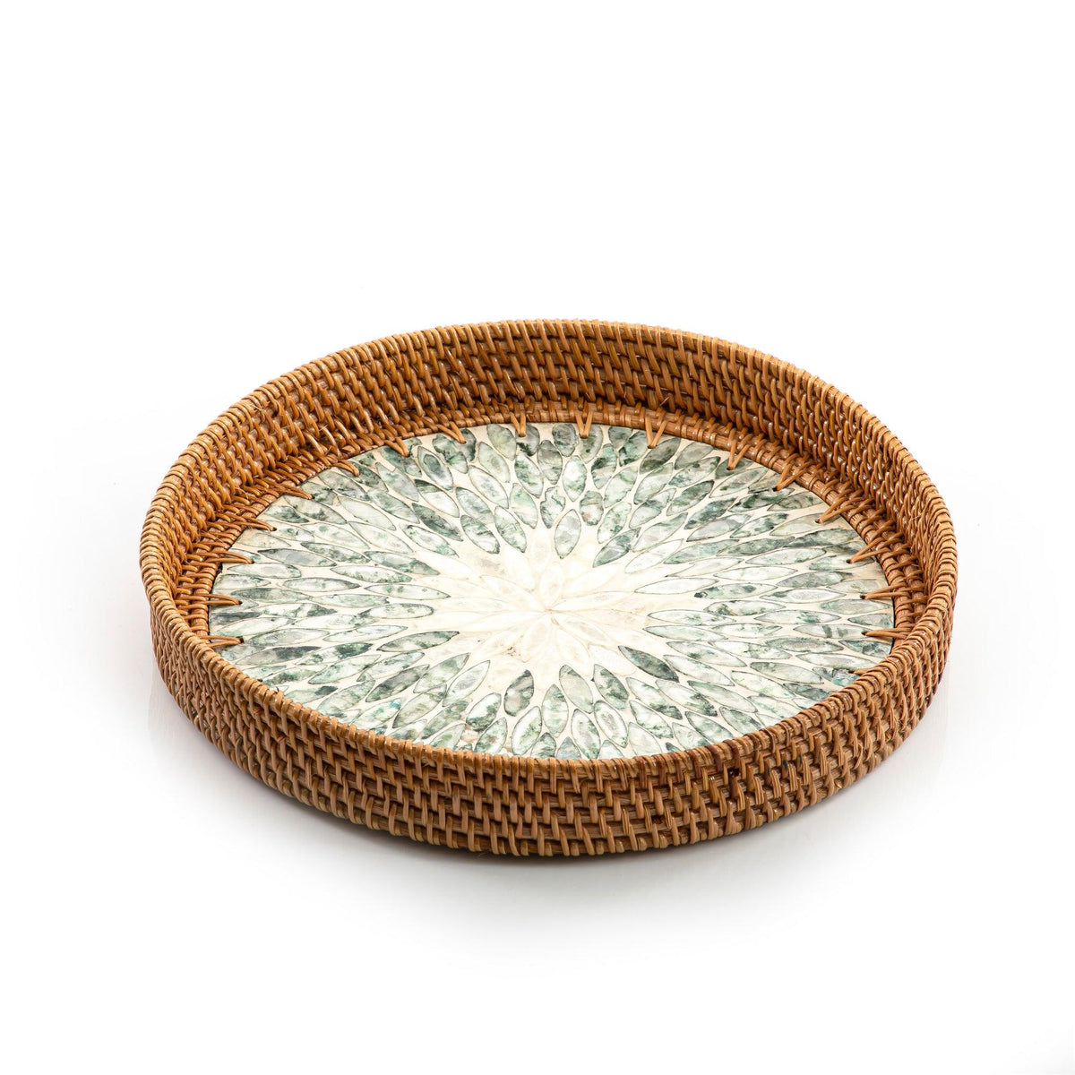 rattan round  tray (5895404814501)