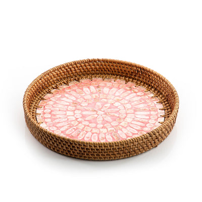 rattan round  tray (5895425458341)