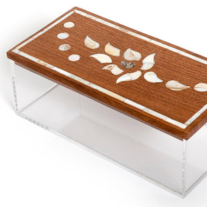 Acrylic box with wooden cover - CASCADES