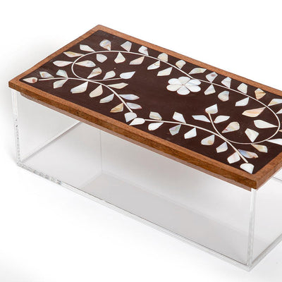 Acrylic box with wooden cover - CASCADES