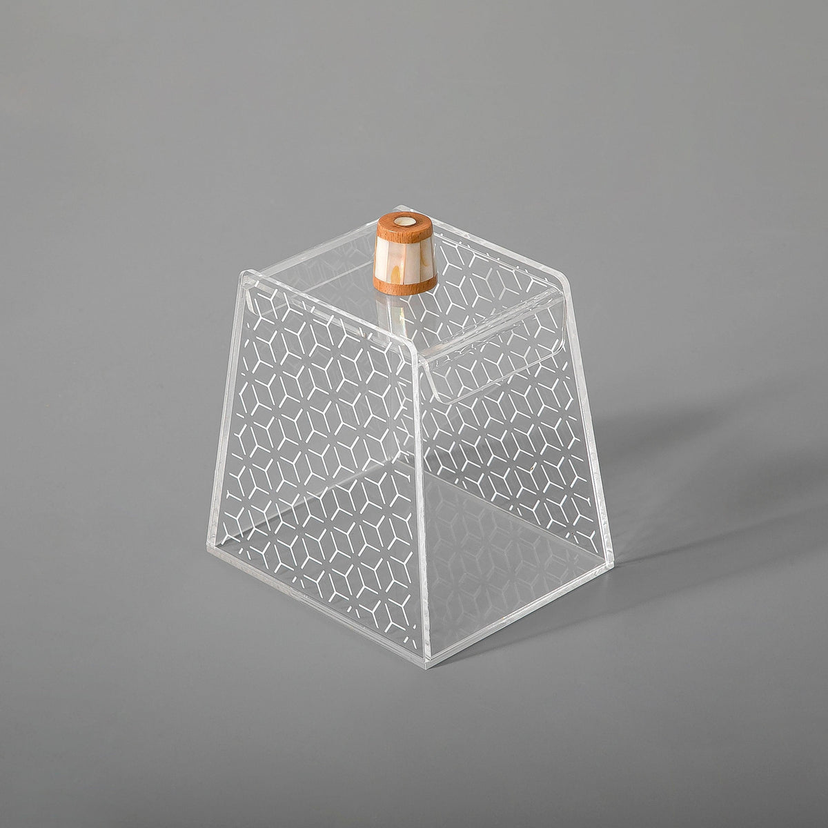 Acrylic box with wooden handle (gergean) - CASCADES