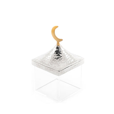 Gergean acrylic box with metal cover