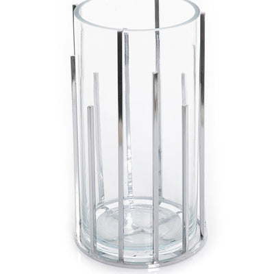 Metal and glass vase - CASCADES