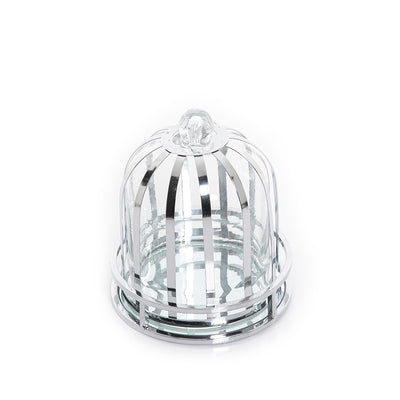 metal and glass plate with cover