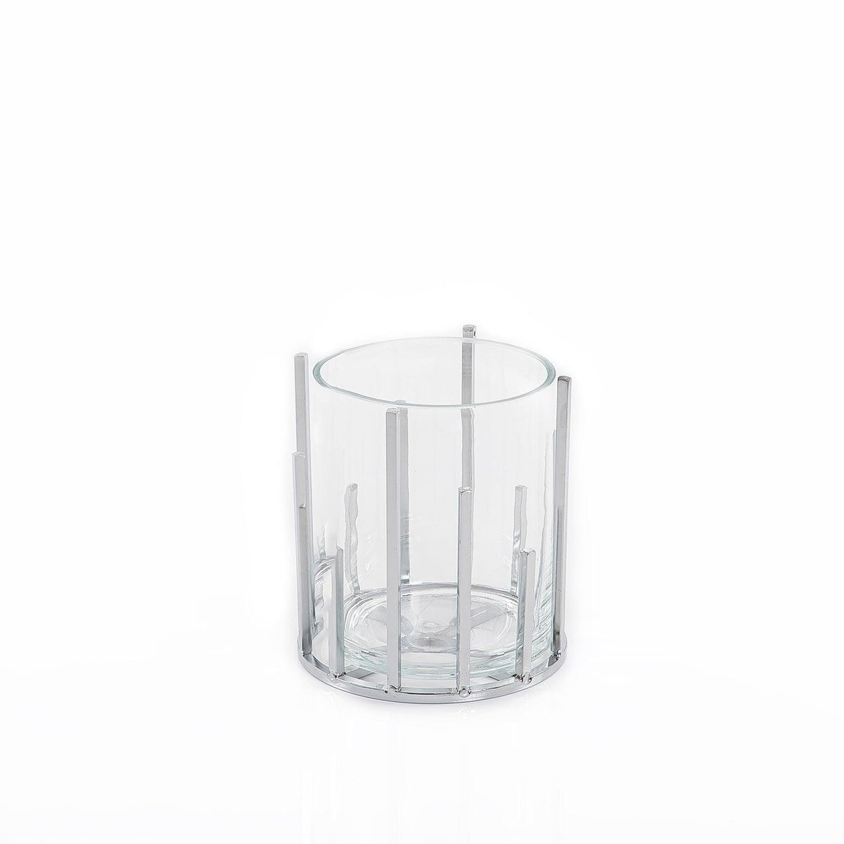 Glass and metal vase - CASCADES
