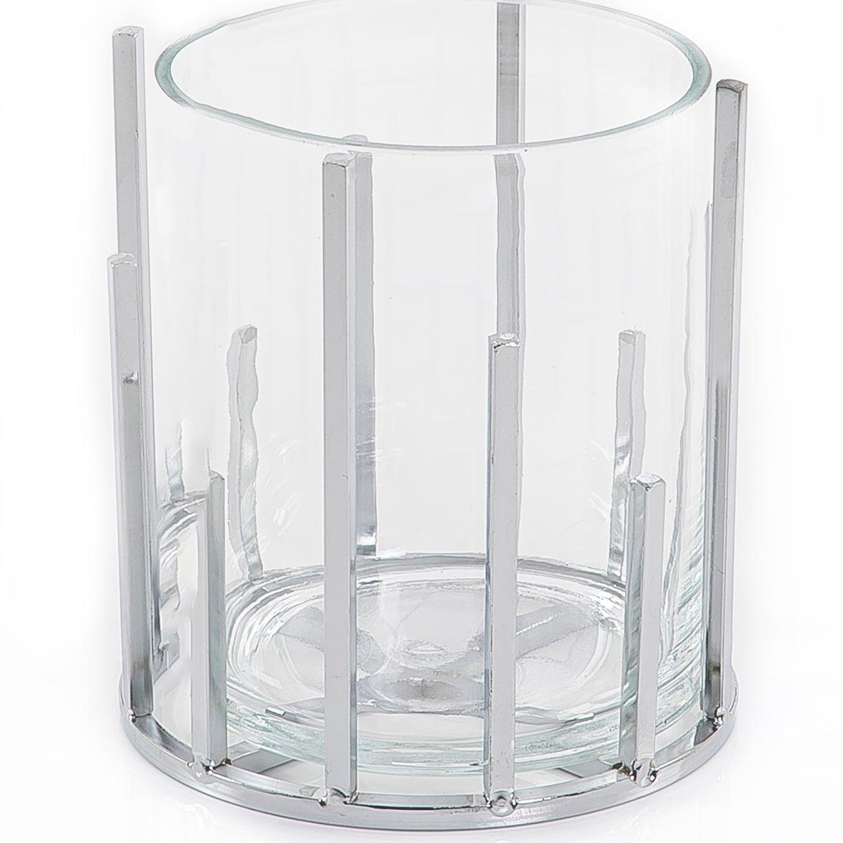 Glass and metal vase - CASCADES