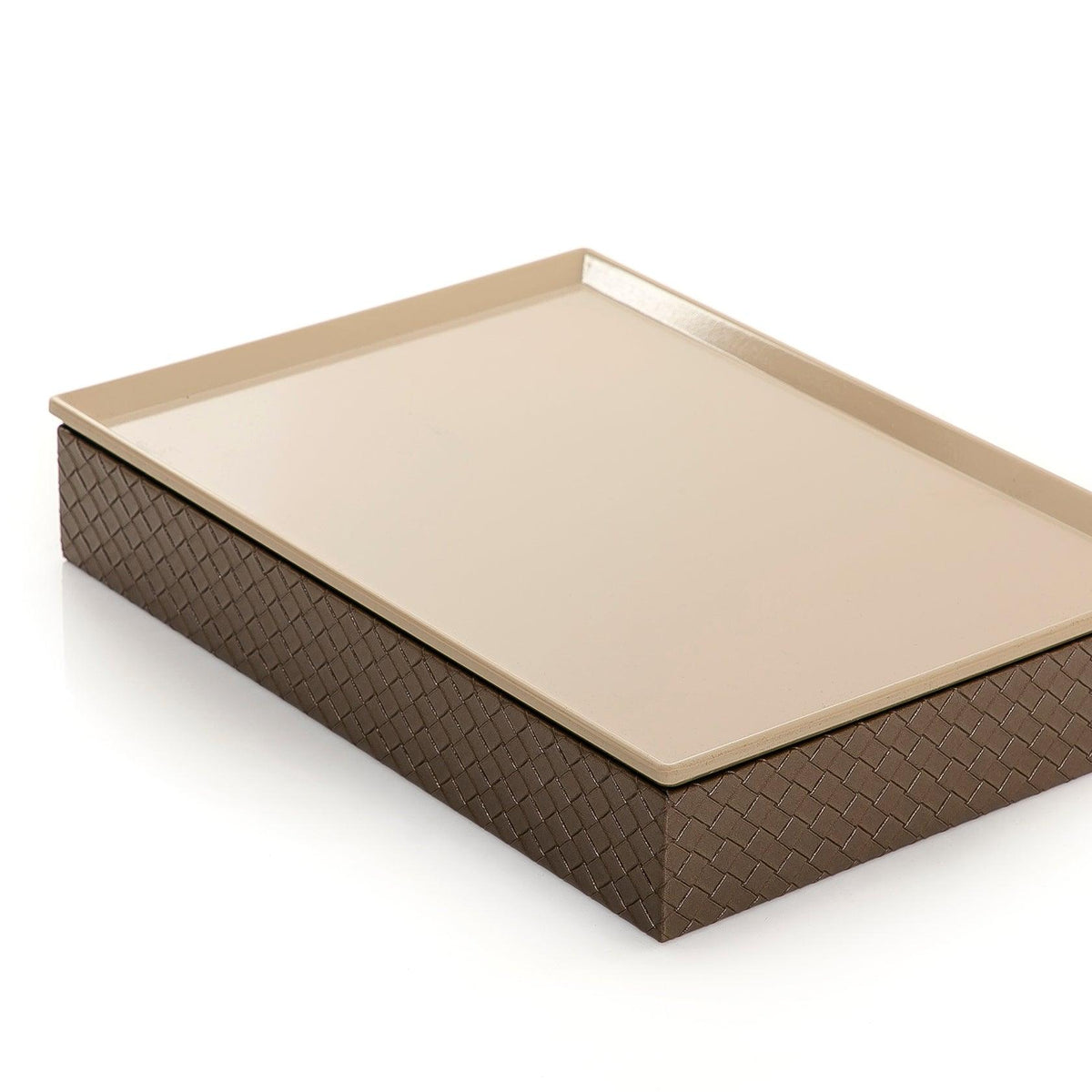 Ceramic Plate with leather base - CASCADES