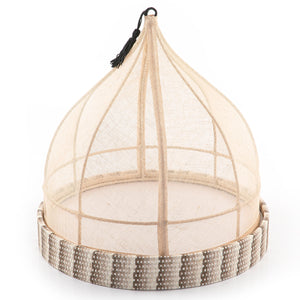 Linen cover with rattan base - CASCADES