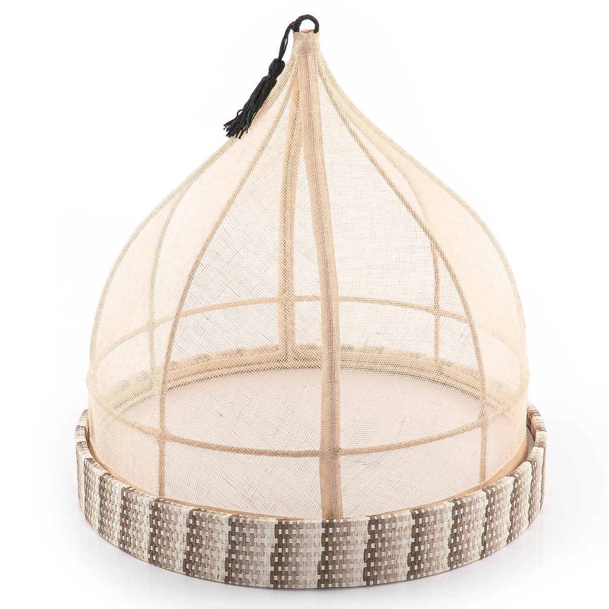Linen cover with rattan base - CASCADES