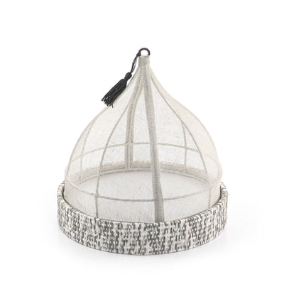Linen cover with rattan base