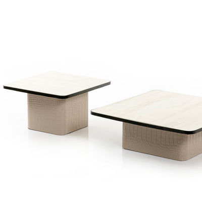 Set of 2 Leather With marble Stand