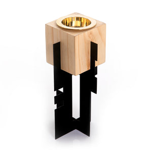Wooden mabkhar with metal base - CASCADES