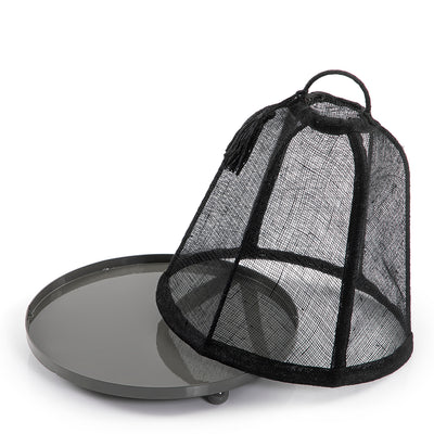 Linen cover with metal base