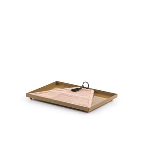 Foldable rattan cover with metal tray - CASCADES