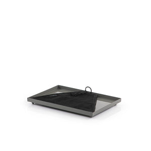 Foldable rattan cover with metal tray - CASCADES